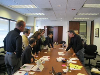 The 2011 judges deliberate at IHA HQ